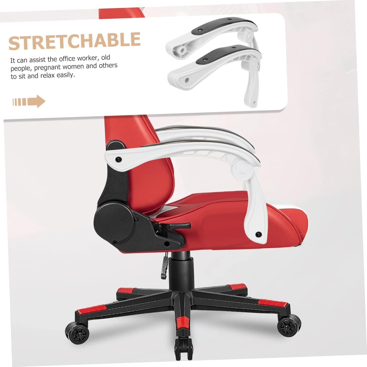 2pcs Household Armrests for Office and Gaming Chairs Comfortable Support for Daily Use Sturdy Replacement Parts for Enhanced Relaxation and Grip