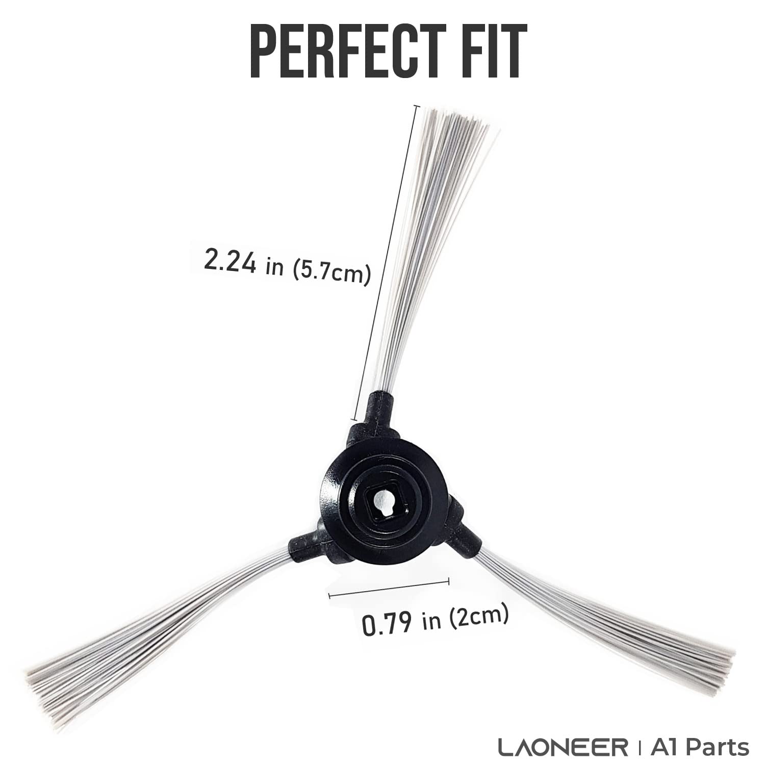 (OEM) A1PartsPro for Samsung JetBot/Jet Bot + / VR30T85513W / VR30T80313W Spinning Corner Side Brush Replacement Accessories (3 packs)