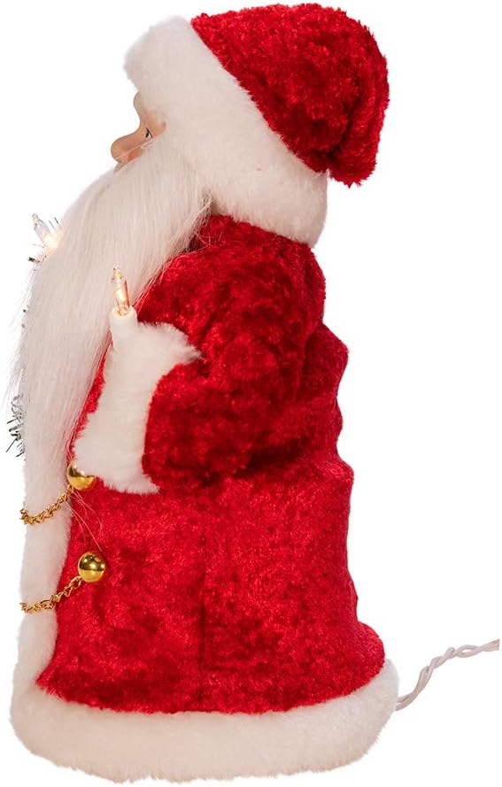 Kurt Adler 10-Inch UL 10-Light Santa Treetop
