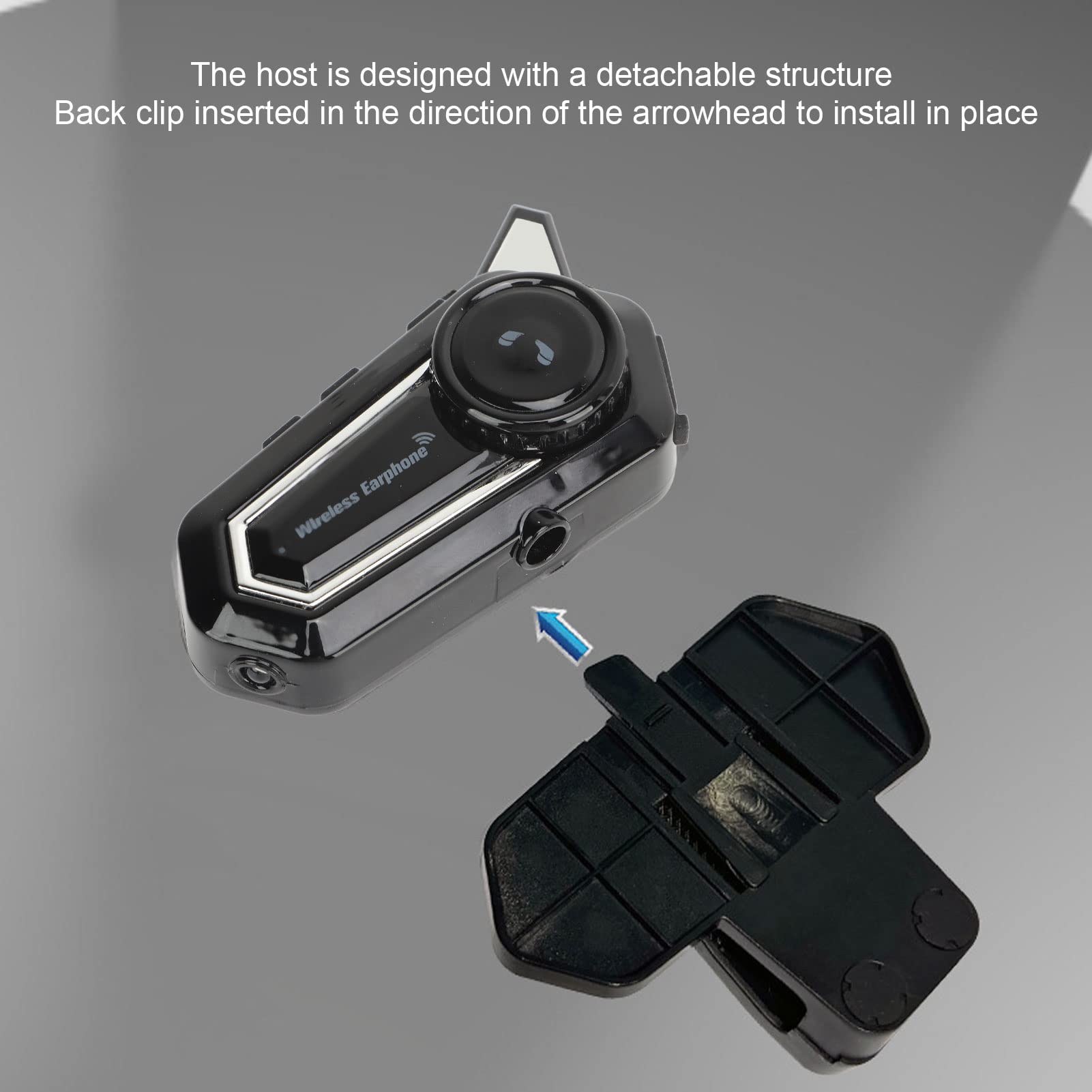 Cuffie Wireless per Moto, Microfono Integrato Cuffie per Casco Bluetooth Chiamate in Vivavoce Segnale Stabile Impermeabile per il Ciclismo