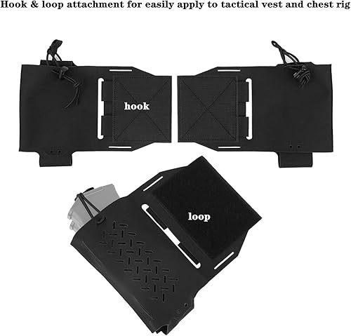 Miniatura 10 de Bolsa de extensión táctica Cummerbund Universal Side Magazine Holster Pouch para chaleco táctico con panel de gancho y bucle, rápido fijado y fijo