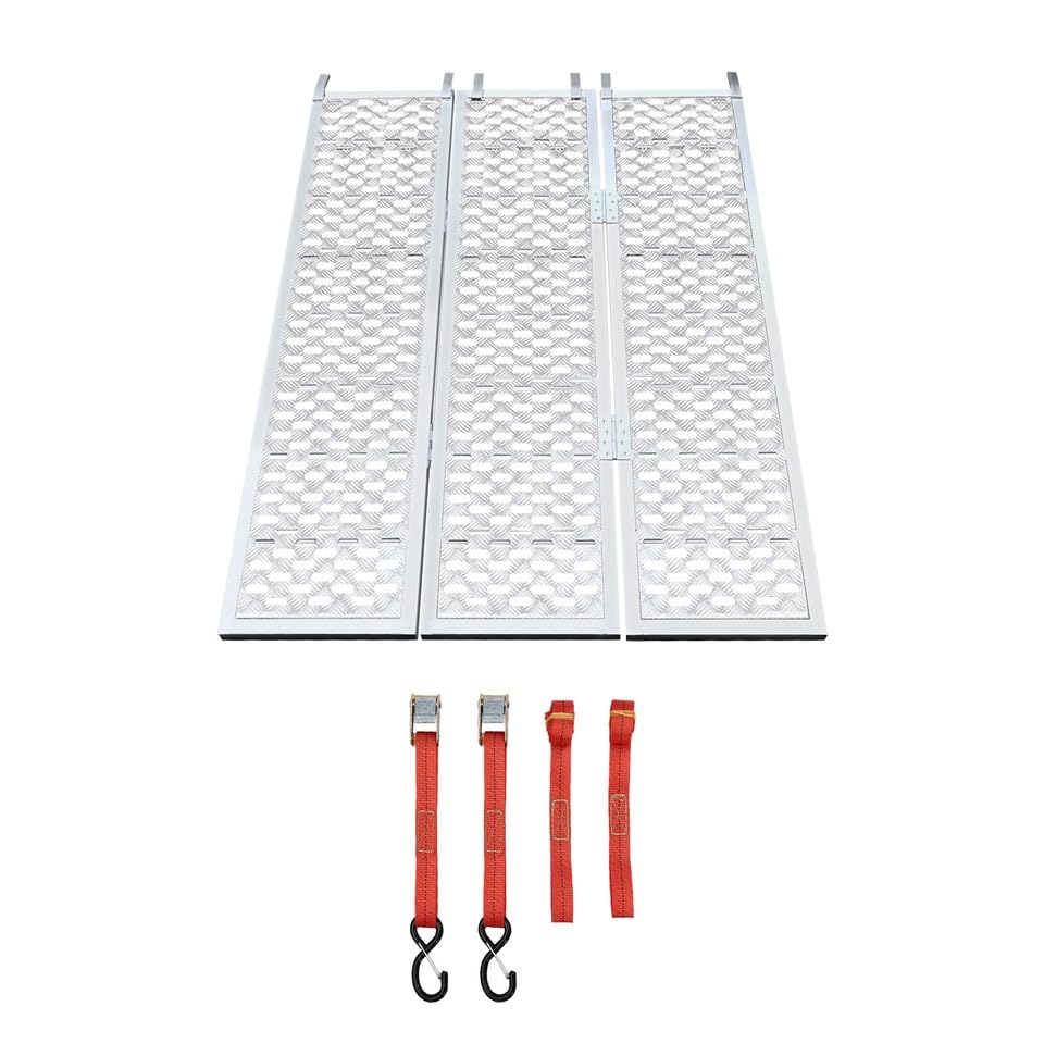 Rampa para Moto de Aluminio Plegable 1500 lbs 77x54 in