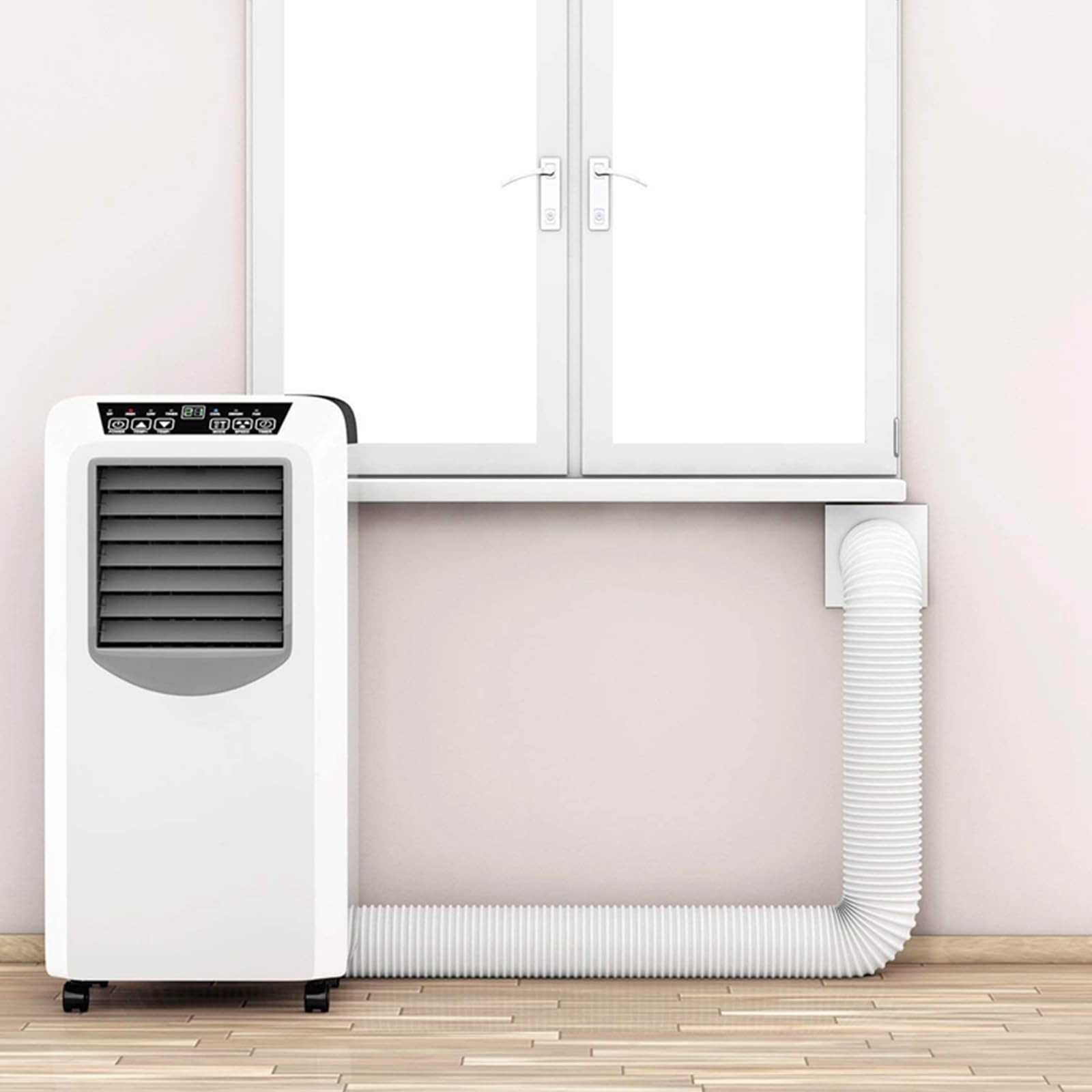 Tragbarer Klimaanlage Schlauch flexibler mit 150mm Durchmesser 300cm Länge Klimaanlage Abluftschlauch Verlängerung Flexibelr Lüftungsschlauch AC-Abluftschlauc für Mobil Klimaanlage Klimagerät
