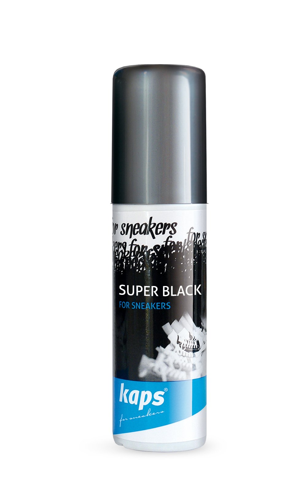 Kaps Black Colour Restore for Sneakers and Casual Shoes, Leather and Textile, Super Black
