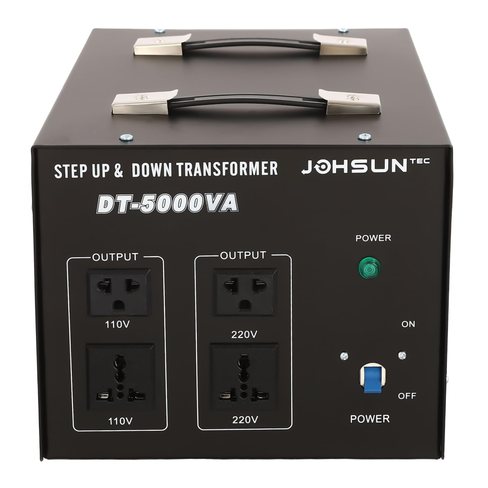 Trasformatore di tensione da 5000 W, EU UK USA, 110 V a 220 V, 220 V a 110 V Step Up/Down Voltage Converter con 4 prese per elettrodomestici