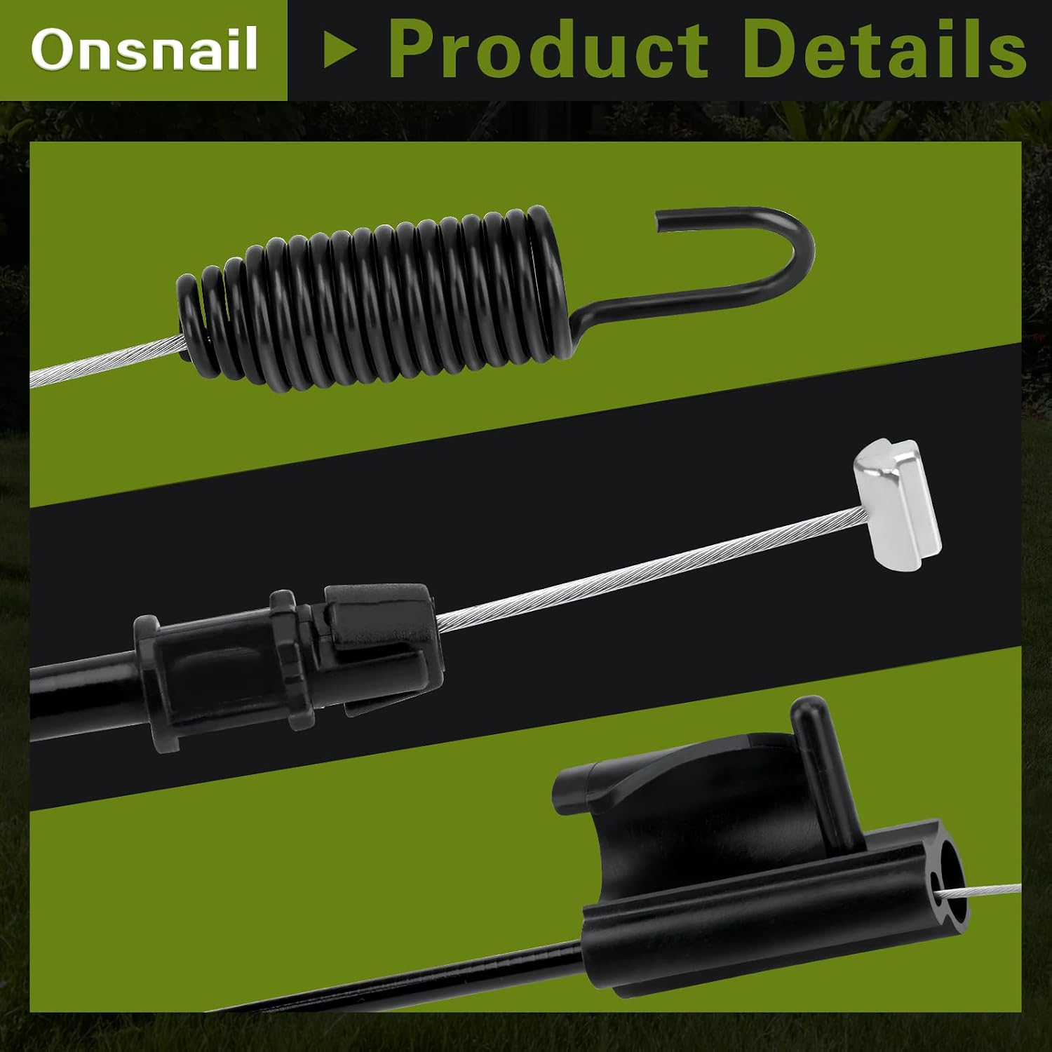 MTD 746P06851 Single Speed Forward Cable for Craftsman M205 M220 Troy Bilt TB200 Remington RM214 Black and Decker A2SD 746-06851