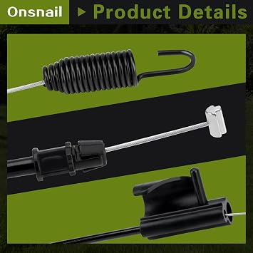 MTD 746P06851 Single Speed Forward Cable for Craftsman M205 M220 Troy Bilt TB200 Remington RM214 Black and Decker A2SD 746-06851