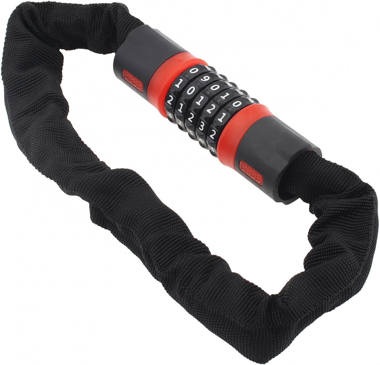 Windance Heavy Duty Chain Lock, 5 Digit Coded Combination Lock,60cm Steel Long Cable Chain Security Lock for Motorcycle/Electric Bike/Bikes Gate Fence Ladder Lawn Mower