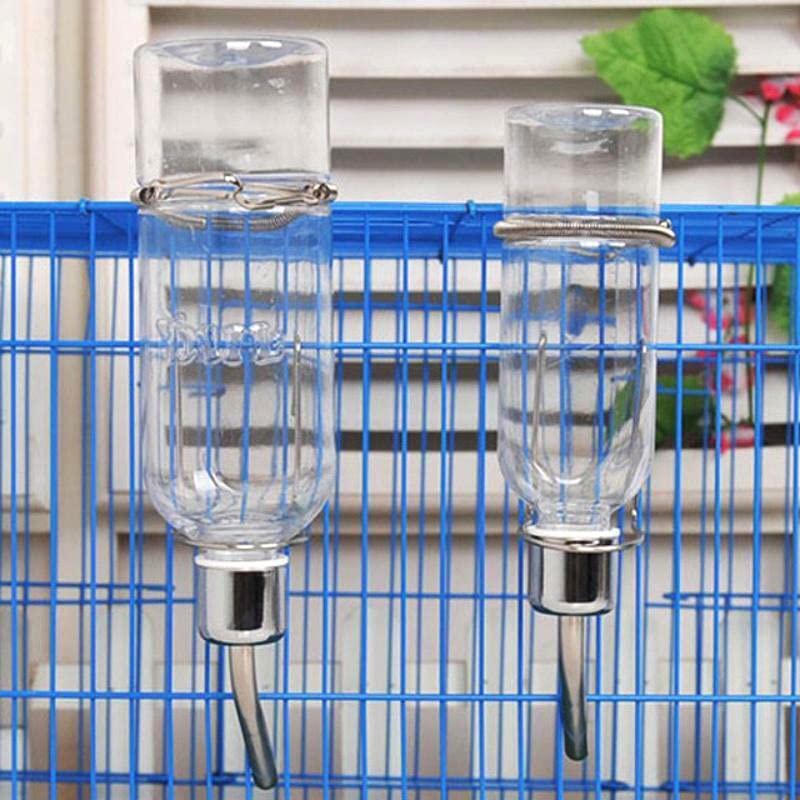 Piccolo abbeveratoio per gabbia di animali, Durevole bevitore di criceti Piccolo portabottiglie for animali domestici Scoiattolo Criceto Coniglio Mangiatoia for alimenti Simpatica bottiglia d'acqua fo