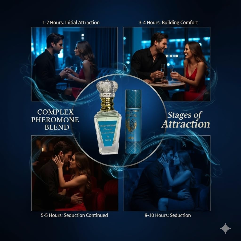 Enchantress Pheromone-Infused Perfume for Women Raw Pheromones Cologne Attraction & Confidence USA-Made Bold Strength Scent for Her