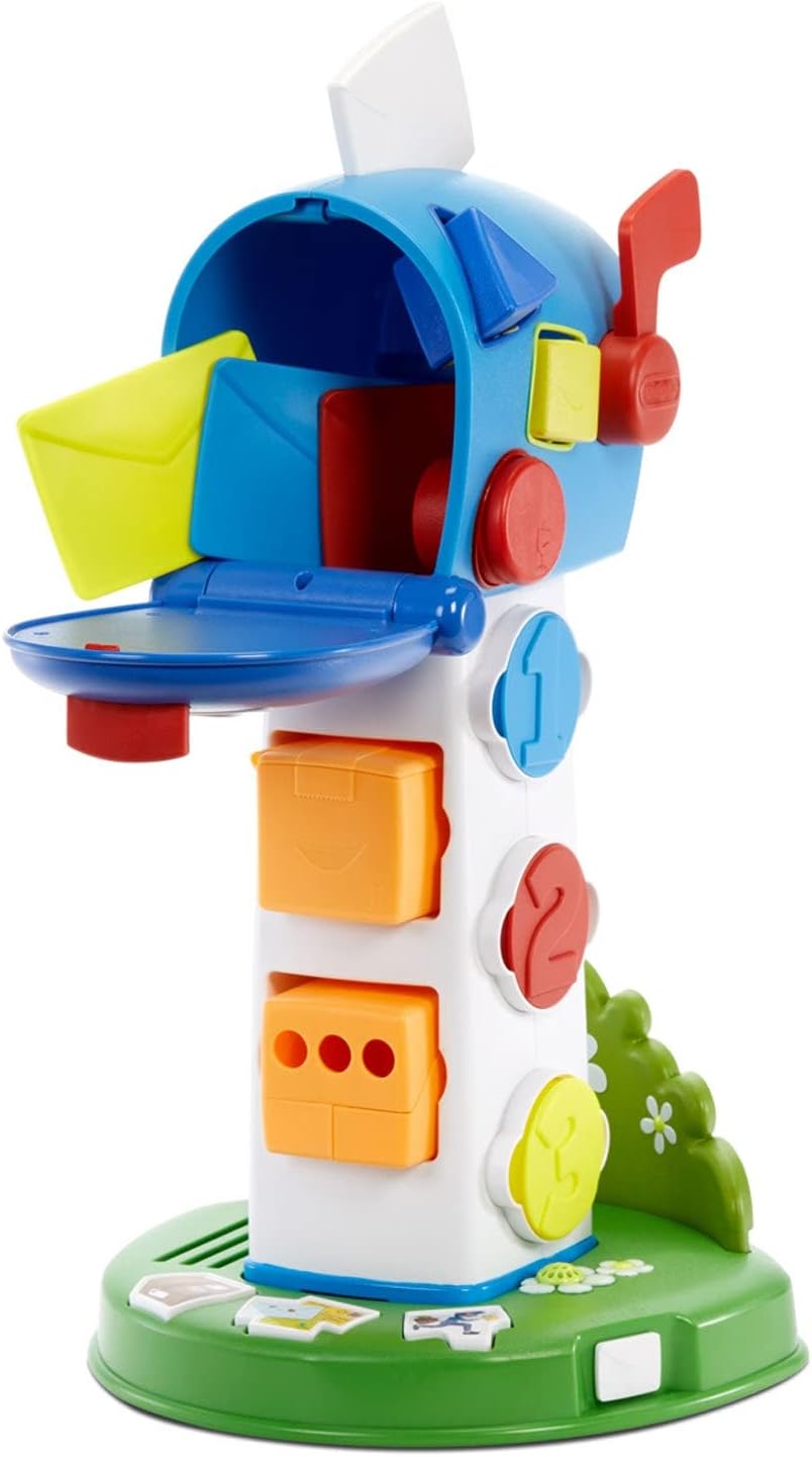 little tikesLearn and Play My First Mailbox - Pretend Postbox Playset for Learning Shapes, #s, Colours Sounds Effects, Educational Toy Toddlers Ages 12 Months to 3 Years