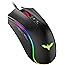 Havit RGB Gaming Mouse Wired Programmable Ergonomic USB Mice 4800 Dots Per Inch 7 Buttons & 7 Color Backlit for Laptop PC Gam