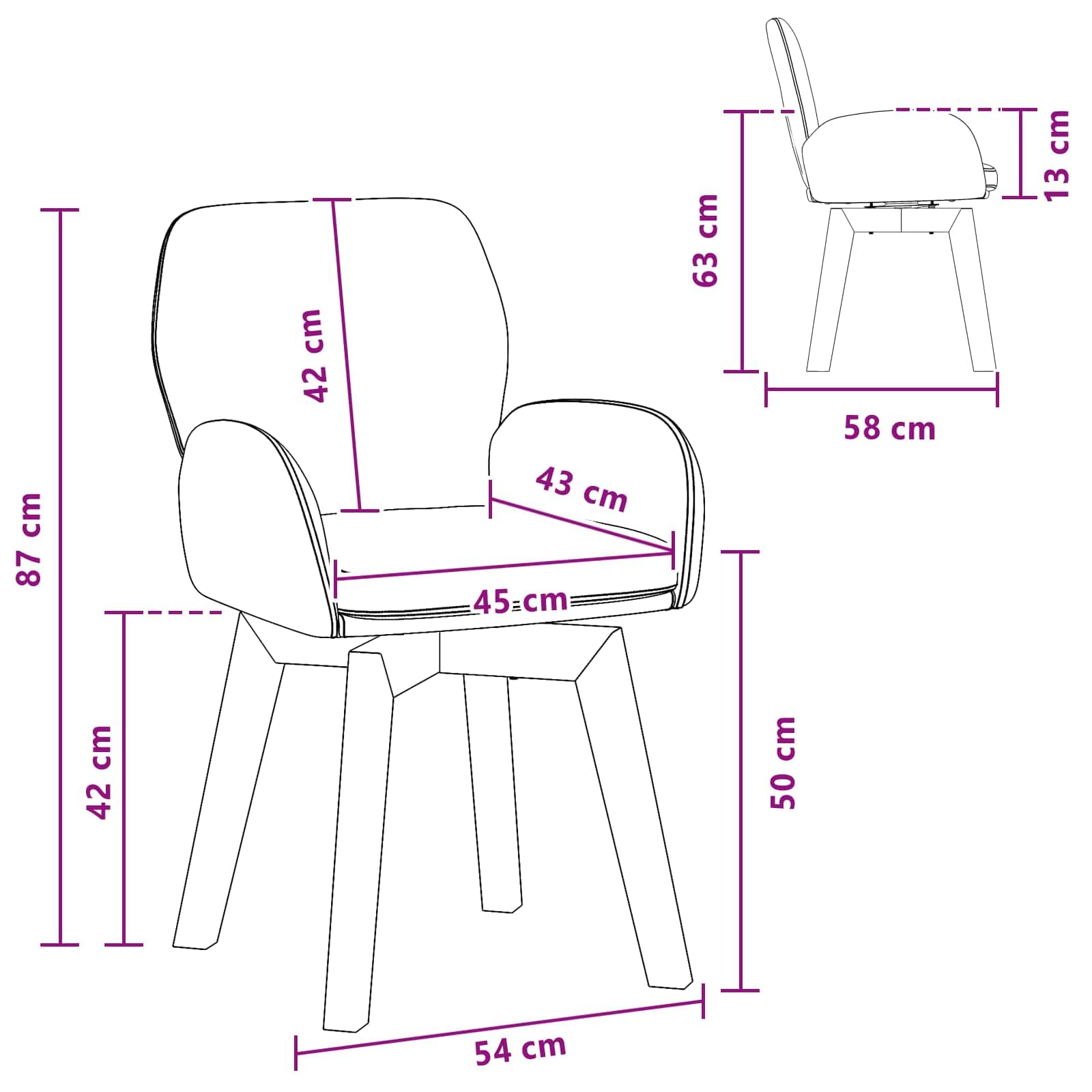 Krzesło do jadalni 2-częściowy zestaw z Bouclé kremowe z drewnianą i metalową ramą, ergonomicznie wyściełane meble do siedzenia, obrotowe, z podłokietnikami, nowoczesne wzornictwo, idealne do