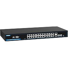 PoE+ Ethernet Switch,IEEE802.3af/at, Up to 30W,Base-T,Desktop/Wall Mount, for AP & IP Cameras,Home,Gaming,Office,Plug & Play | Shielded Ports | Fanless Quiet,1 Gigabit 28 Port,320W