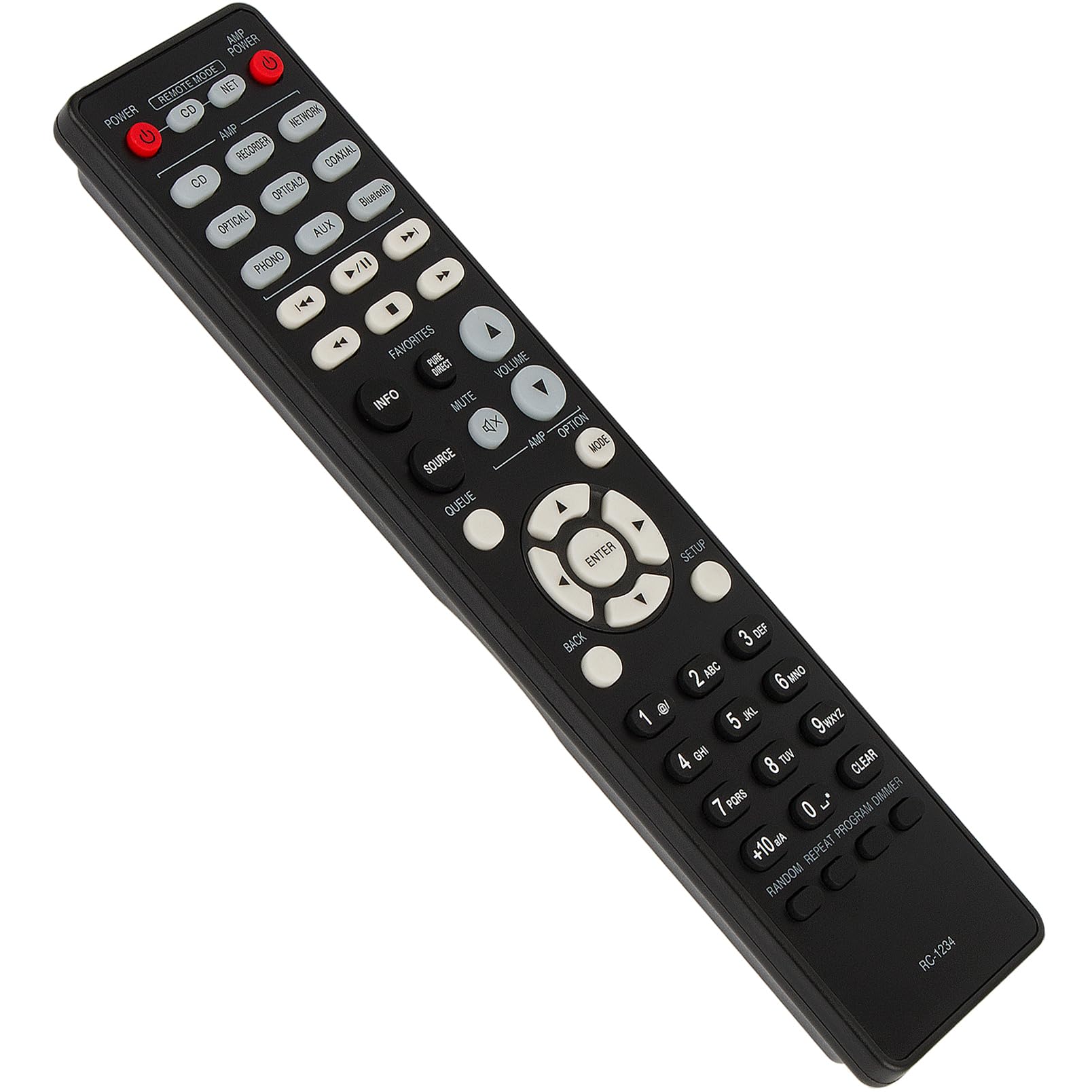RC-1234 Replace Remote Control Suitable for Denon Amplifier DCD-600NE PMA-600NE PMA-1600NE DCD600NE PMA600NE PMA1600NE CD Player