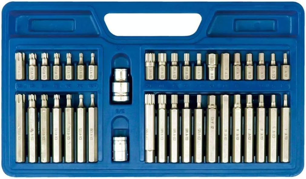 Vorel 66410 - The Bit Screwdriver Hexagonal Case Torx, 40pcs Spline/Plastic/, Variety pack