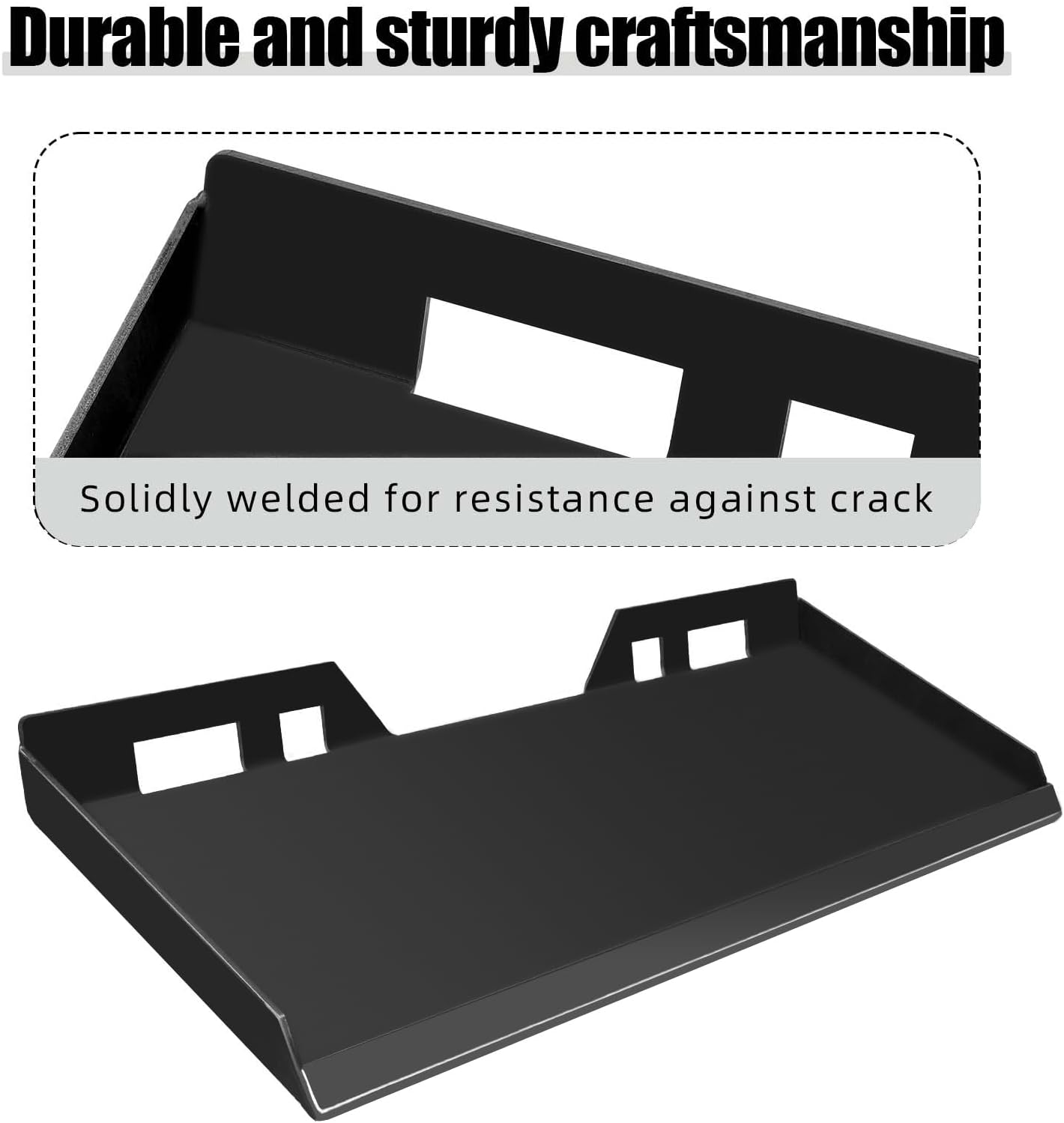 1/2" Thick Universal Quick Attach Mount Plate, Heavy Duty Skid Steer Mount Plate Attachment Easy to Weld or Bolt to Different Accessories