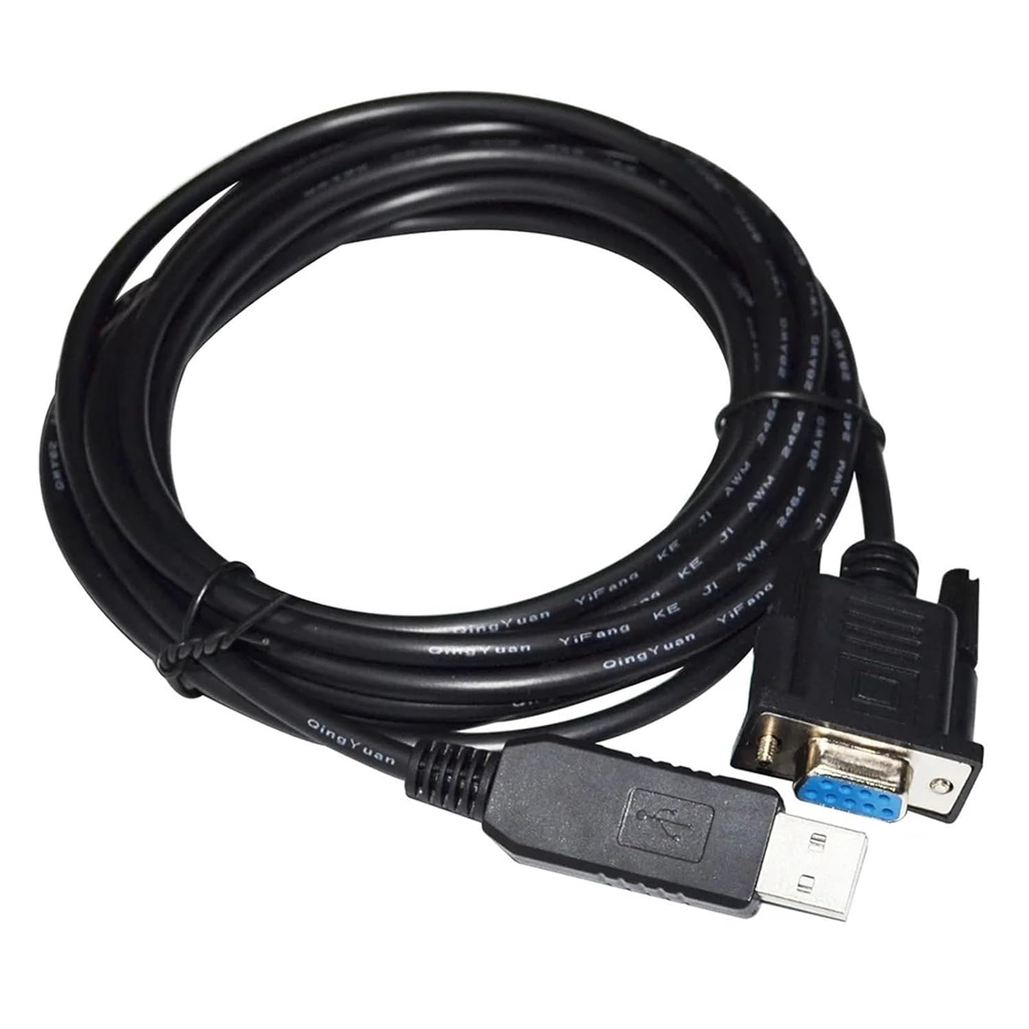 Industrial RS232C to USB D-SUB 9PIN DB9 Female Converter Adapter Serial Null Modem Cable 2TXD 3RXD / 2RXD 3TXD(3.6M,Null Modem PINOUT 2)
