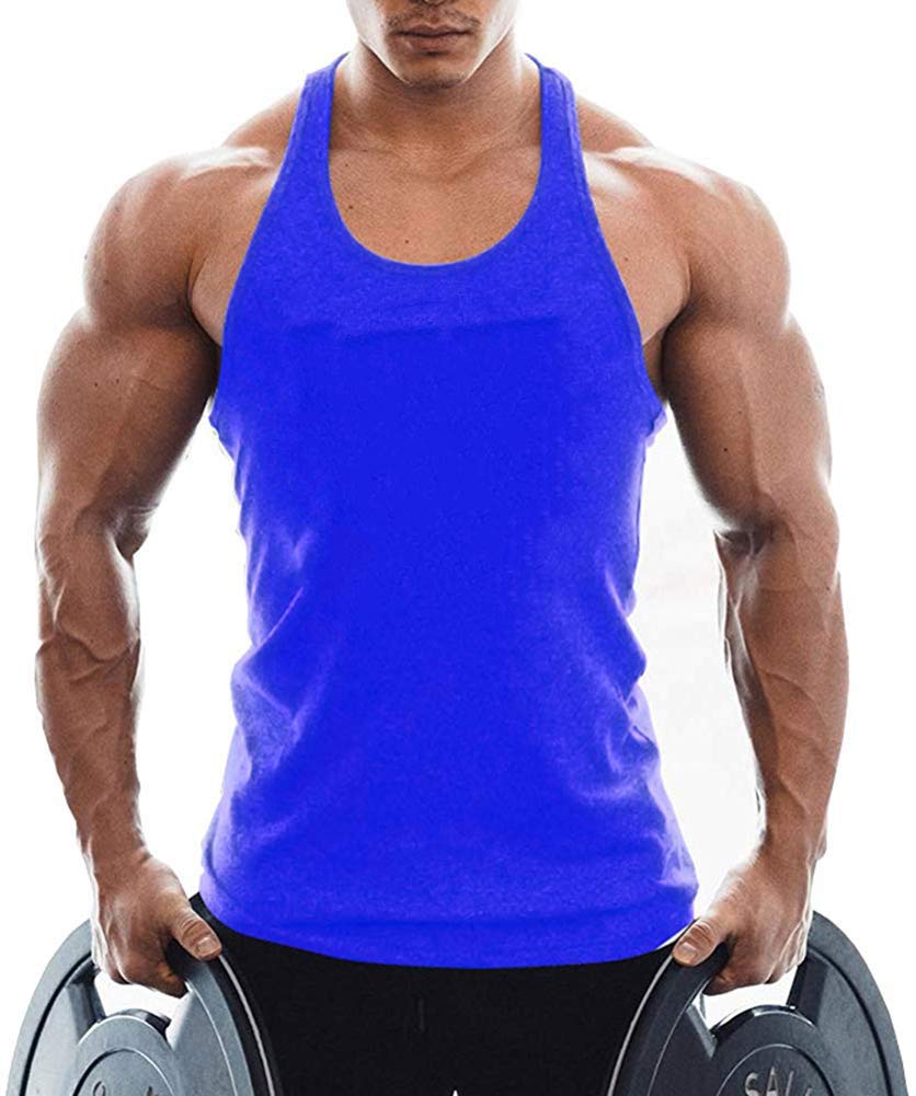 Camiseta sin mangas de algodón para hombre, diseño de camiseta muscular, paquete de 1/3