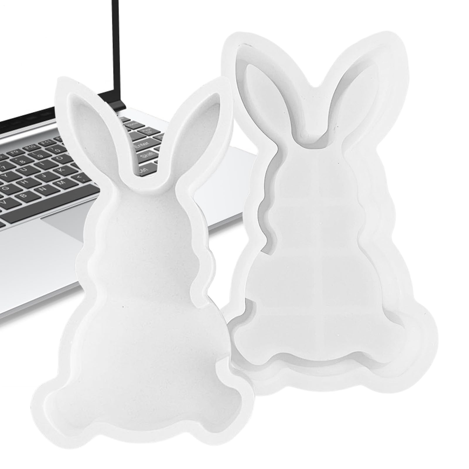 Moule bougeoir en silicone lapin pour l'artisanat en ciment