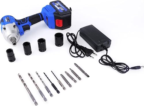 Miniatura 9 de Llave de impacto inalámbrica de 20 V de 12 pulgada, pistola de impacto de 12, kit de llave de alto par de 310 pies-libra, 3200 RPM, destornillador