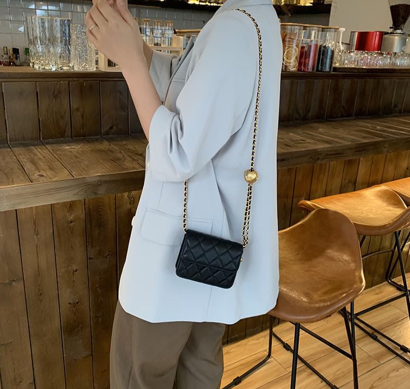 Waist Bag Mini Belt Bag for Women Mini Crossbody Bag Y2k Accessories Belt Purse for Women Fashionable (Black,Small) - Image 8