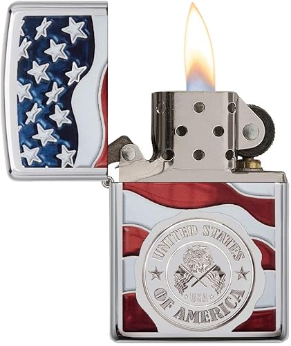 Miniatura 3 de Zippo encendedores con la bandera de EE. UU.