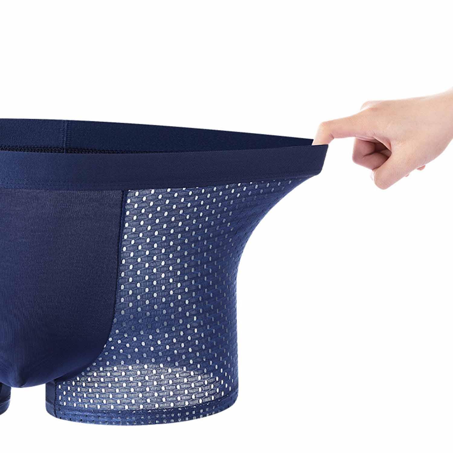 Slip Boxer Intimi da Uomo con Patta Aperta, Gamba Regolare, Intimo Traspirante e Confortevole per Uomo