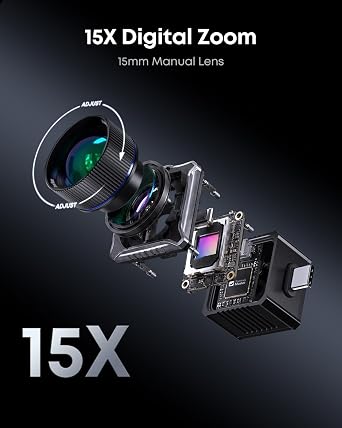 Thermal Master T2 Max Thermal Monocular for Android, Come with Handle | 512x384 X3 256x192 Ir Resolution, 50Hz, 15mm Manual Lens, 15x Digital Zoom, 25mK NETD, Wildlife Observation
