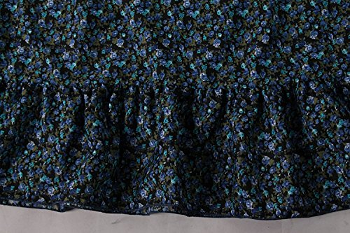 Girls Calico Pioneer Peasant Costume Skirt - Blue Calico - Medium 6-8 #TOP5