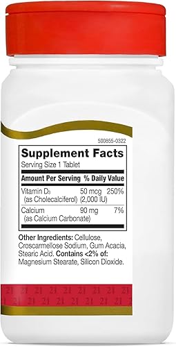 Miniatura 2 de 21st Century Tabletas D3 de 2000 UI, 110 unidades