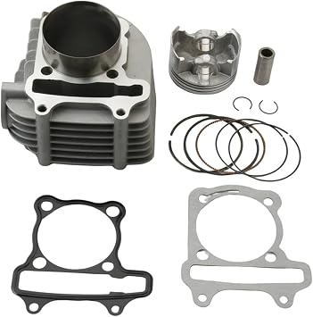 4V Big Bore Cylinder Kit 4 Valve Piston 58.5mm For GP110 GY6 125cc 150cc 160cc 152QMI 157QMJ 4T Replacement Parts