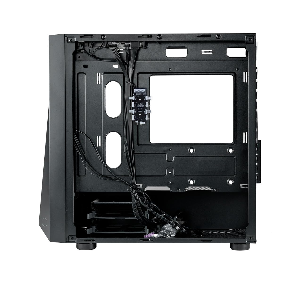 Cooler Master CMP 320 PC Case - Chassis Mini-Tower con 2 ventole ARGB da 120 mm, micro-ATX, pannello laterale in vetro temperato, raffreddamento versatile e supporto componenti, Nero