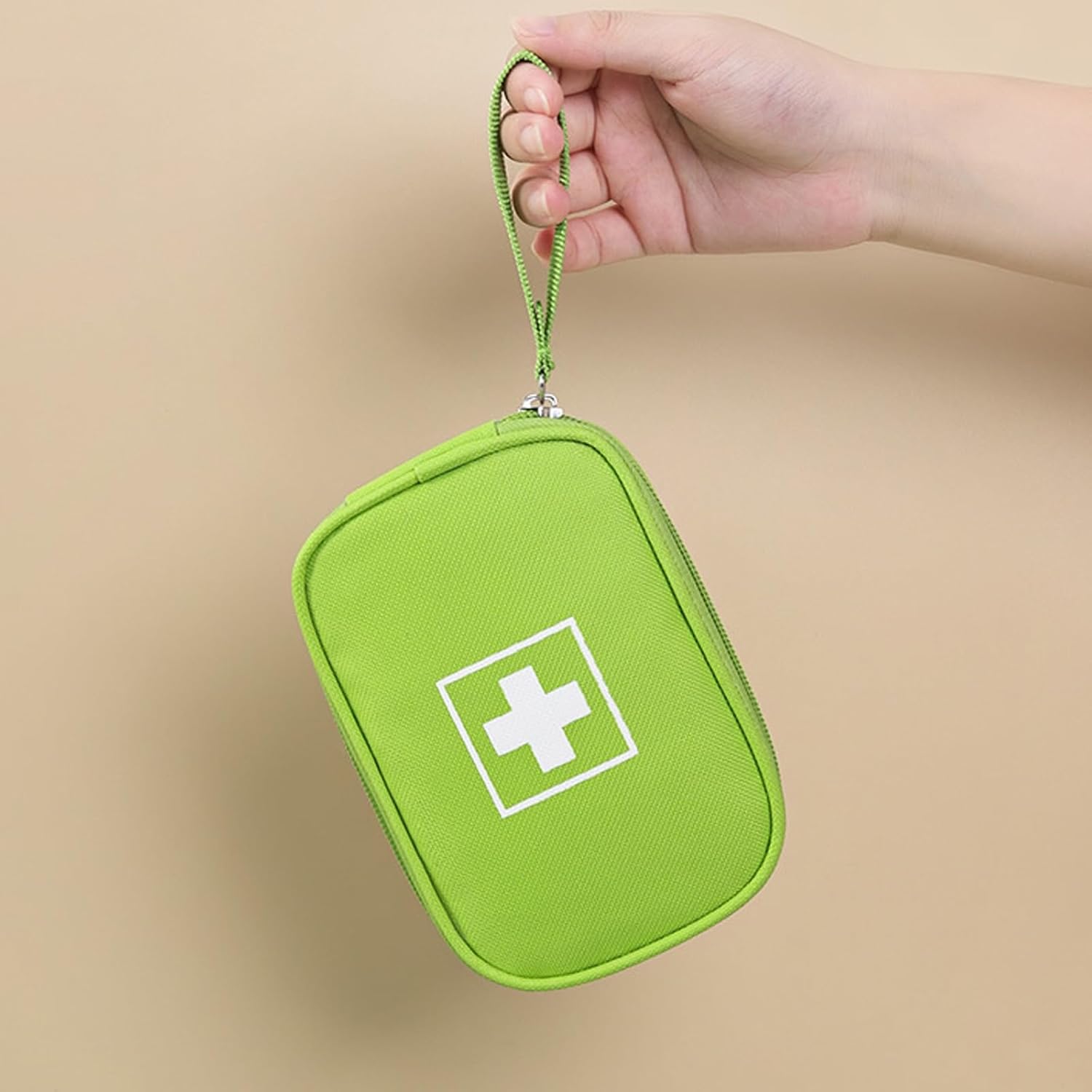 Portable Home Travel Medication Organizer Kit, Medical First Aid Kit, Large Capacity Empty Healthcare Pill Box Medication Organizer For Emergency, Home, Travel(Green,9.4x3.9x7.9in)
