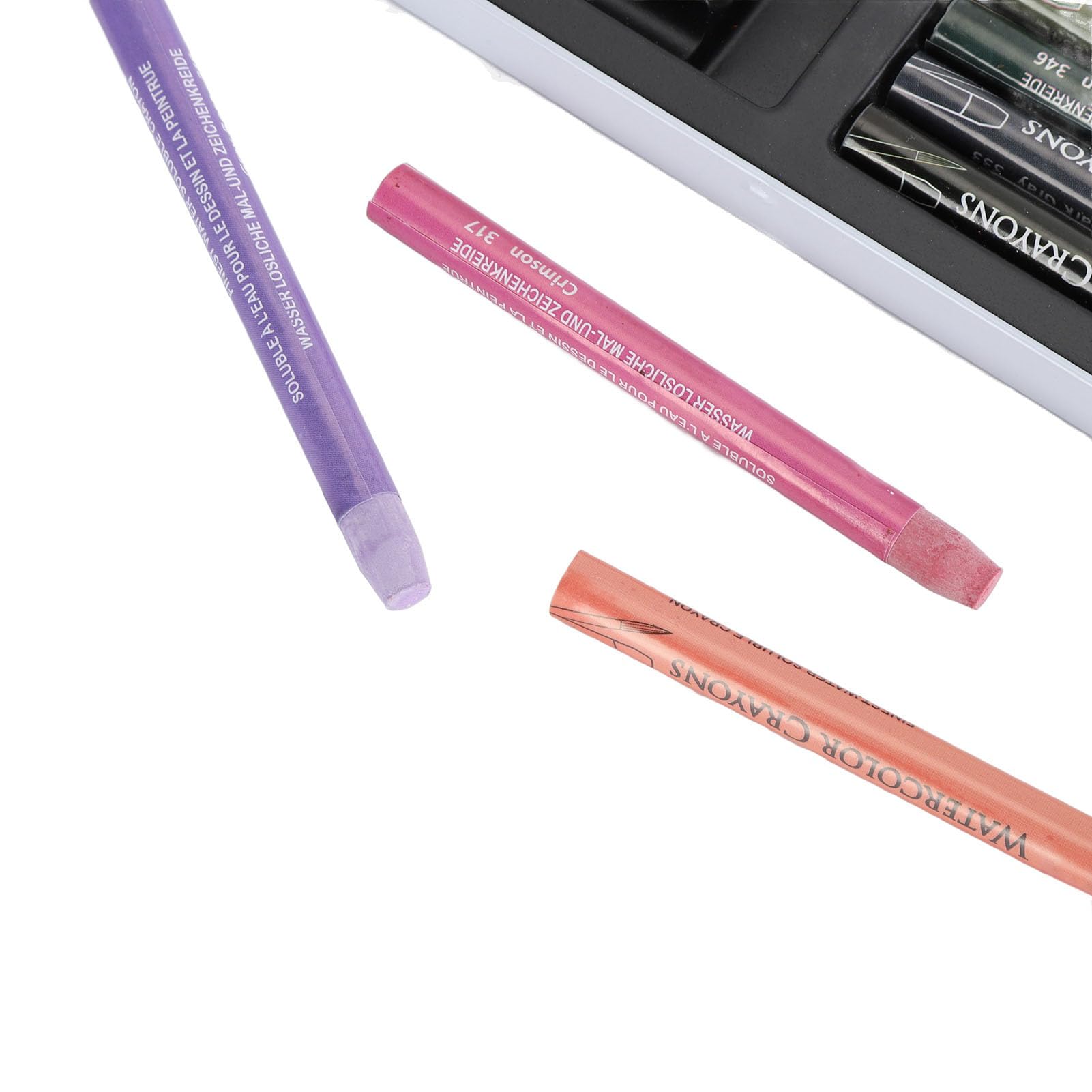 Haofy Kunst-Aquarellstift-Set, Multifunktionale Wasserlösliche Buntstifte, Klebt auf Verschiedenen Oberflächen, Anfängerfreundlich für die Tägliche Praxis, 36-tlg (36 Farben)