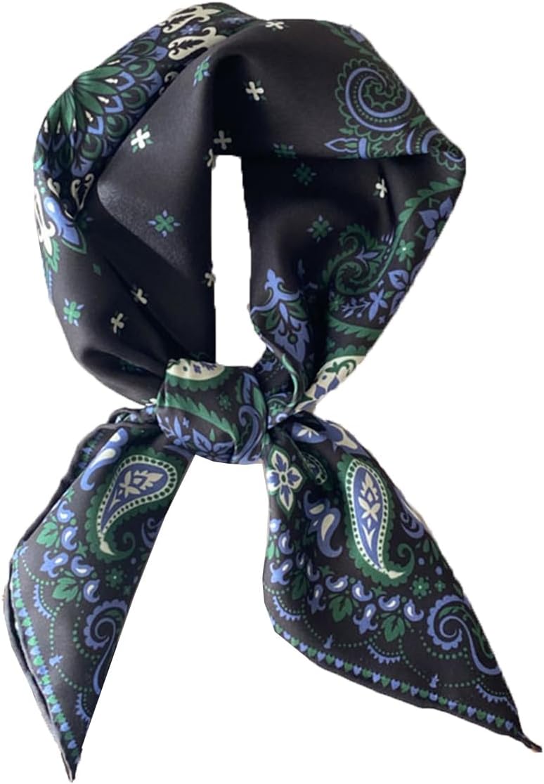 Foulard Carré Soie 100% 12 Momme - 70x70cm - Femme Affaires Loisirs - Multi-usage