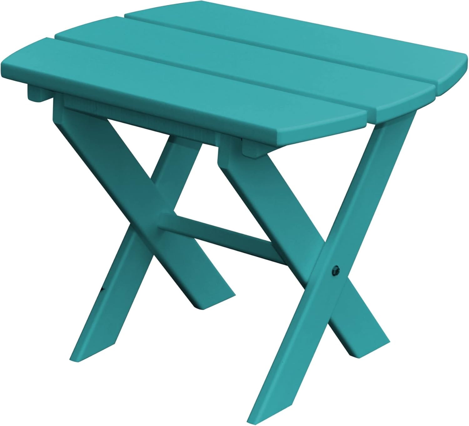 Furniture Barn USA Poly Folding End Table, Aruba Blue