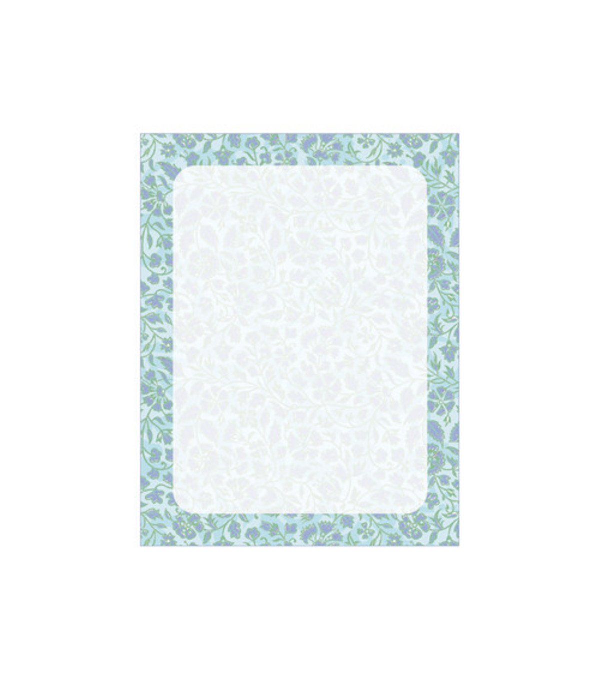 Die Cuts With A View 8-1/2 Inch x11 Inch Printable Stationery - 25PK/Floral