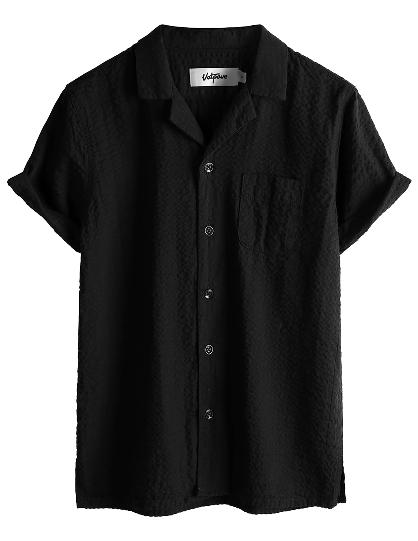 VATPAVEBoys Button Down Shirt Short Sleeve Casual Hawaiian Shirt Cuban Collar Summer Shirts with Pocket