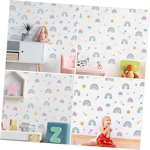 Miniatura 7 de jojofuny 1 Sheet Wall Stickers for Bedroom Little Star Wall Mural Calcomanias para Pared De Cuarto Lucky Rainbow Wall Decal Bedroom Rainbow Wall