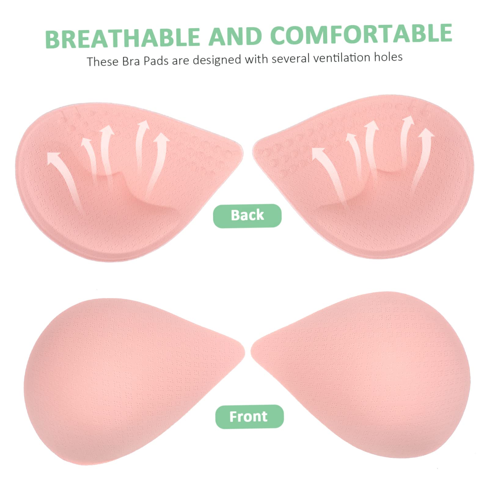 minkissy Insertos de Almohadillas para Sujetador Xxl, 12 Pares, Elásticos