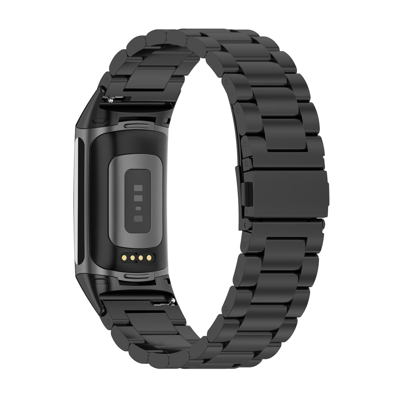 Cinturino magnetico in rete compatibile con Fitbit Charge 5/Charge 6, cinturino in metallo regolabile in acciaio inossidabile, cinturini di ricambio per Charge 6/Charge 5 Activity Tracker per donne e