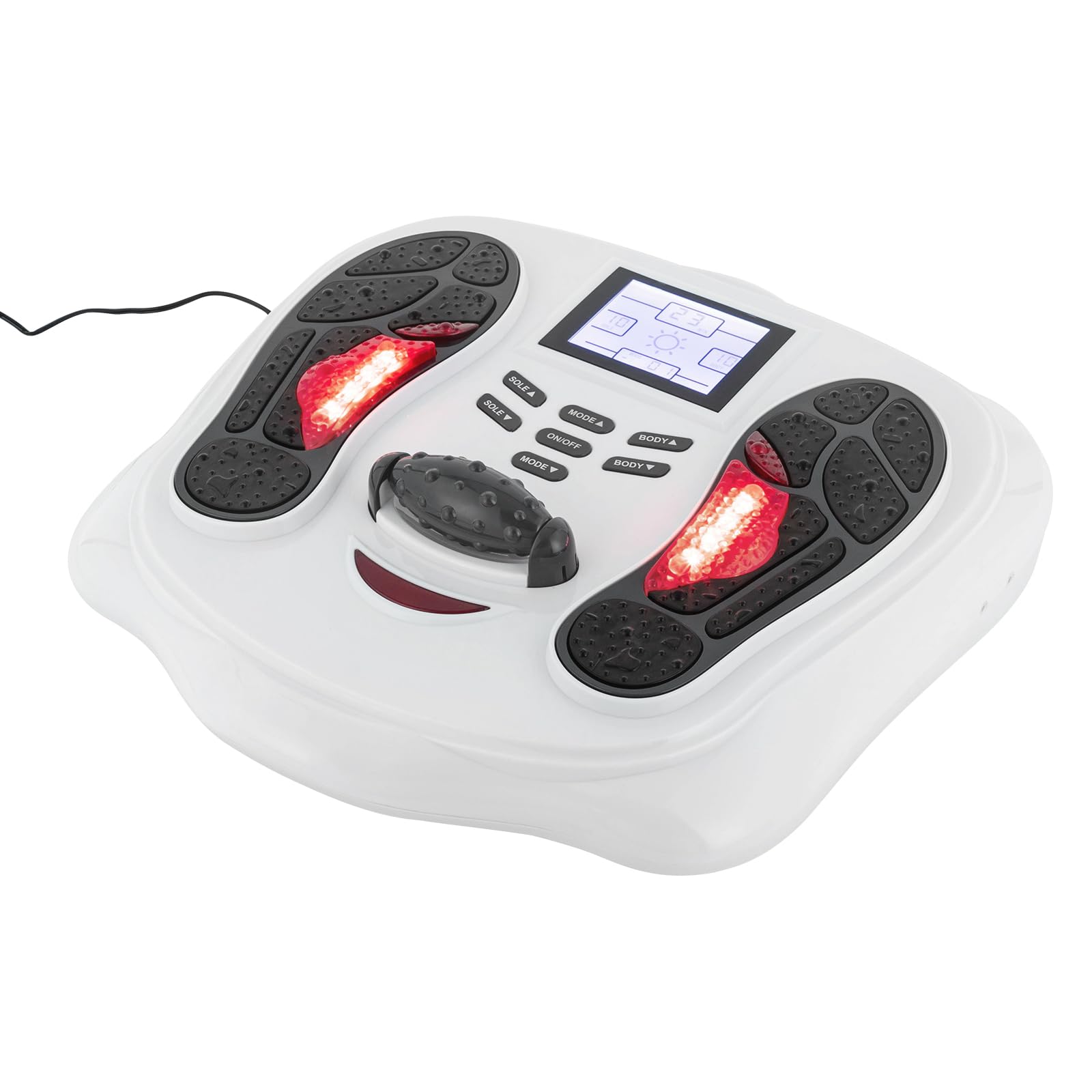 Durchblutungs-Stimulator für Füße und Beine Fußmassagegerät Elektrisch verbessert die Fußdurchblutung und Neuropathie Besitz 25 Modi 99 Intensitätsstufen Mit Fernbedienung