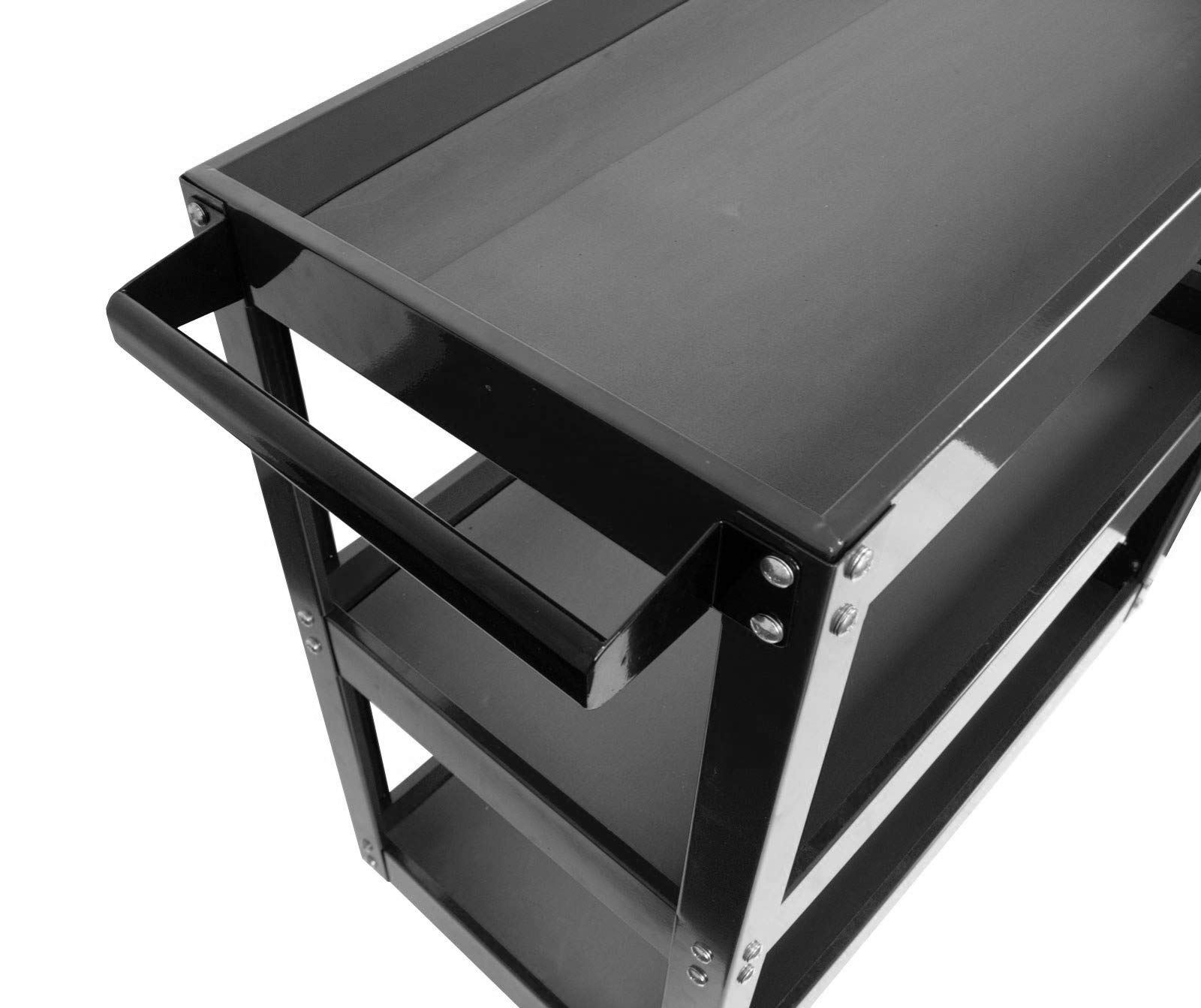 JOMAFA Carro de Taller 3 Bandejas con Soportes para Herramientas