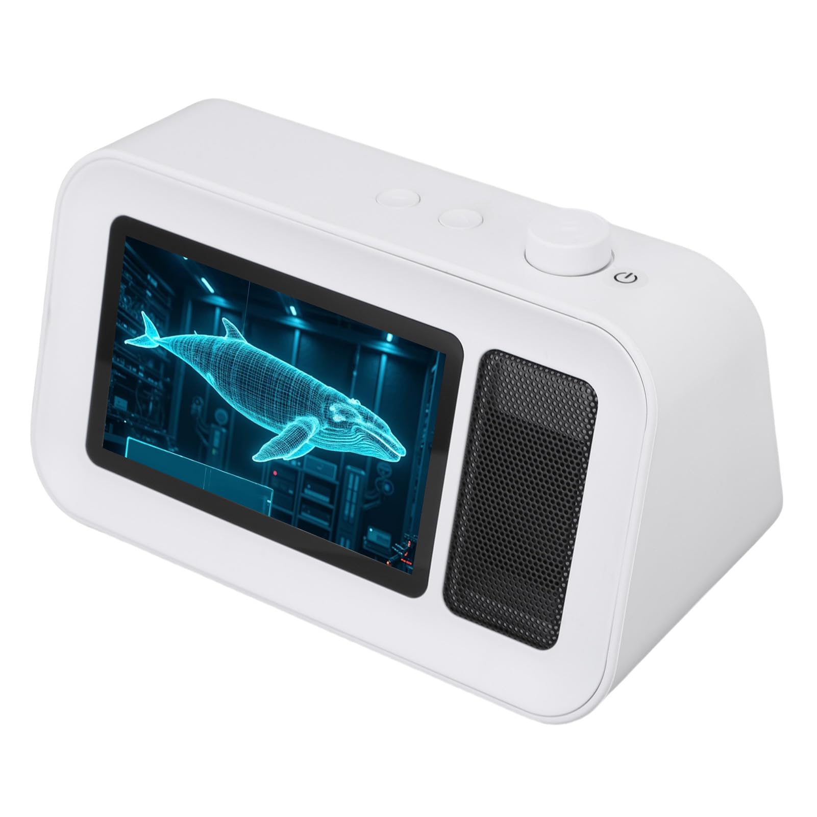 Zunate Lettore Olografico 3D Altoparlante Bluetooth Grafica Straordinaria 1080P per Decorazioni Desktop per Ufficio Domestico ABS 5"