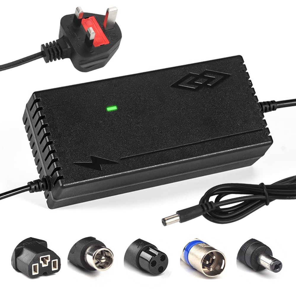 Foreverup 54.6V/2A Electric Scooter Charger, Li-ion Mobility Scooter Battery Charger, ebike Scooter Battery Charger, Electric Scooter Fast Charger with 5 Connections for Xiao-mi Lithium Battery