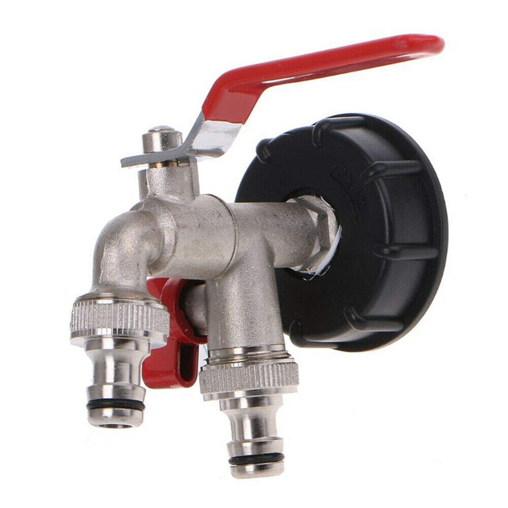 Robinet IBC S60x6 pour diviser l'eau de cuve vers le jardin et l'industrie