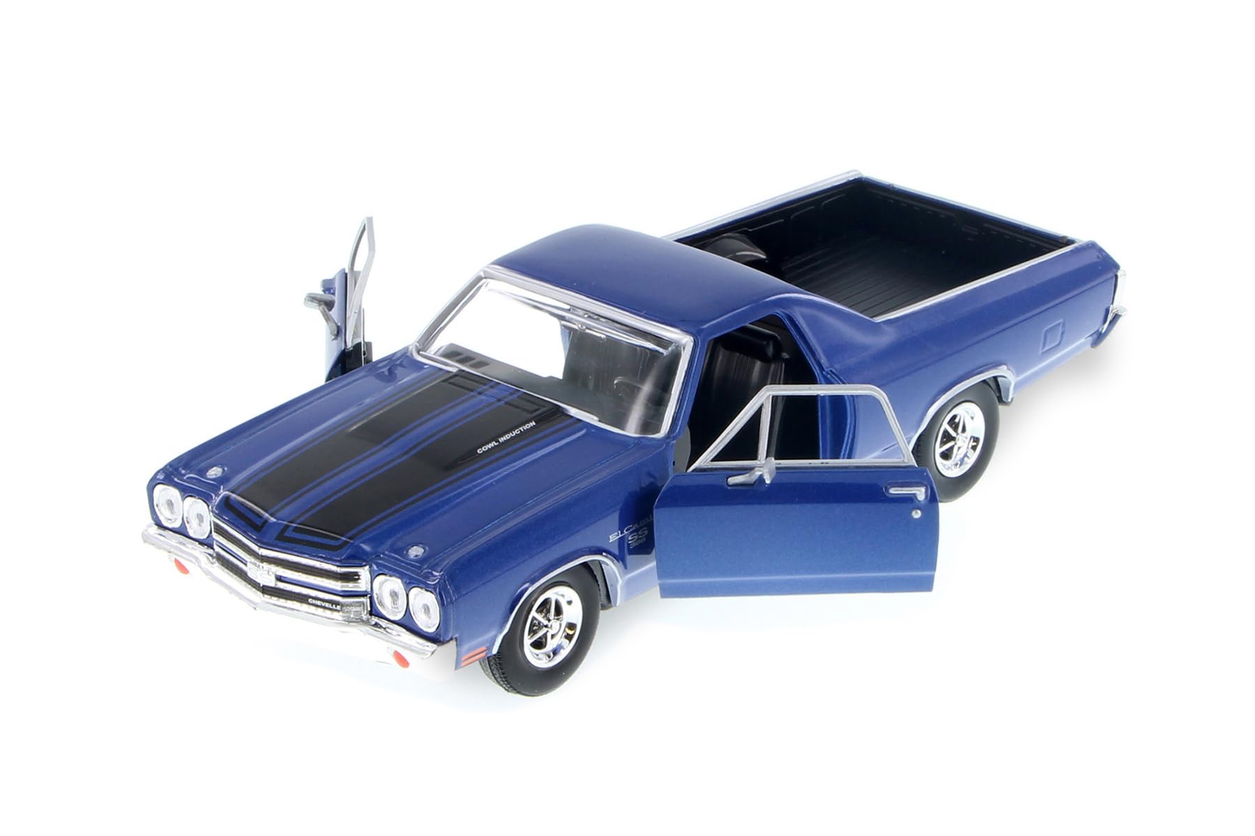 Showcasts 1970 El Camino SS 396 Hardtop Muscle Pickup, Blue 71347BU - 1/24 Scale Diecast Model Car