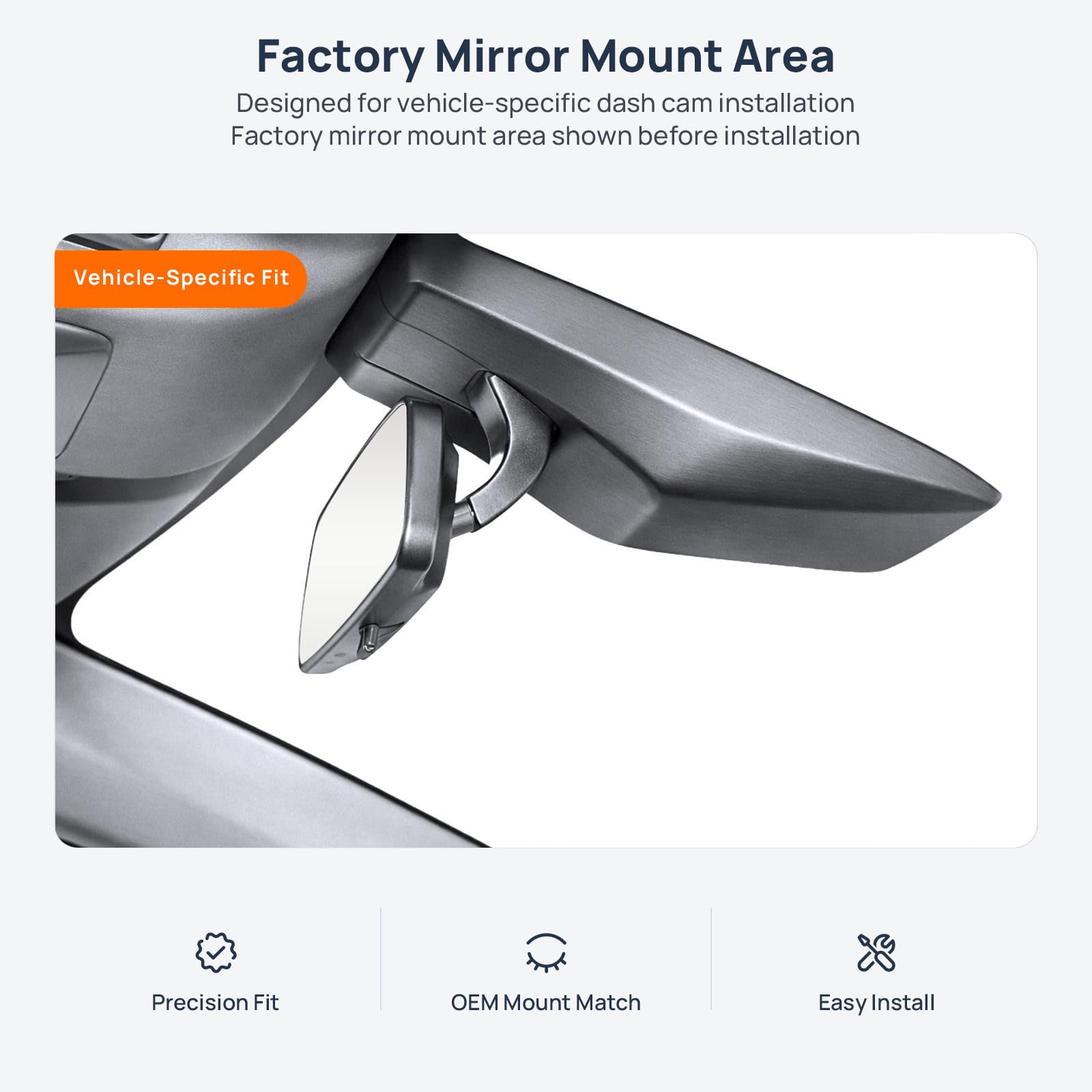 4K Dashcam Passend für Baojun Cloud (Wuling Cloud EV) 2023 | 4K UHD Frontkamera, 64GB Karte, WLAN App, OEM-Look, versteckter Einbau, G-Sensor, Loop-Aufnahme, HDR, Weitwinkel, Autokamera