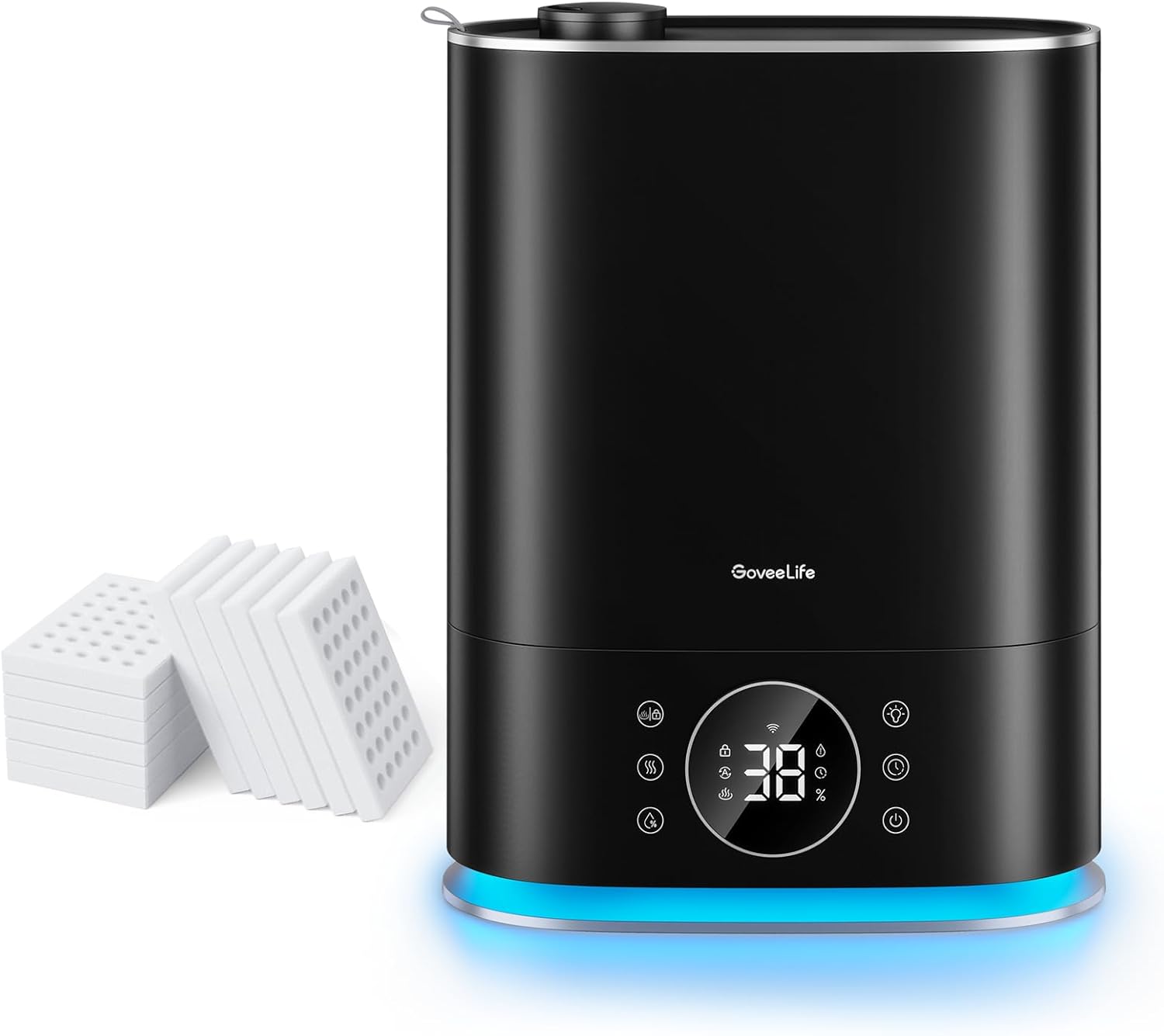 GoveeLife Smart Humidifiers for Bedroom H7143 bundle with GoveeLife Absorption Pads 12 Pack H1043